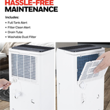 Honeywell TP-Fit Series 25 Pint Energy Star Dehumidifier - Infographic 5