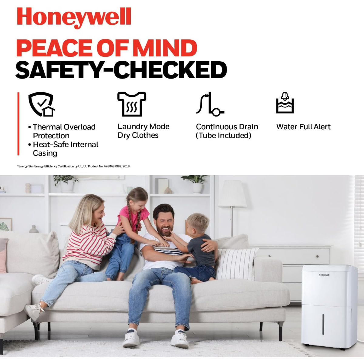 Honeywell TP-Fit Series 25 Pint Energy Star Dehumidifier - Infographic 8