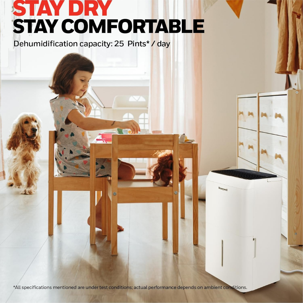 Honeywell TP-Fit Series 25 Pint Energy Star Dehumidifier - Infographic 9
