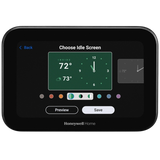 Honeywell Home THX1200 ElitePRO S1200 Smart Thermostat Black - Idle Screen