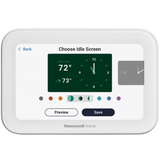 Honeywell Home THX1200 ElitePRO S1200 Smart Thermostat White - Idle Screen