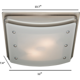 Hunter Ellipse Bathroom Fan - Dimensions