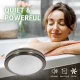 Hunter Oasis 80 CFM Bathroom Fan Brushed Nickel - Infographic 4