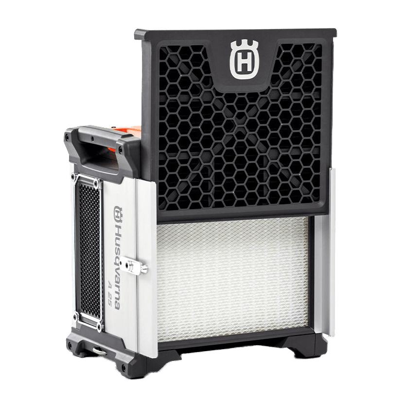 Husqvarna A25 HEPA Portable Air Scrubber - Open