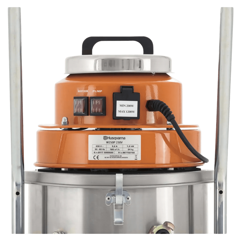 Husqvarna W250P Wet and Dry Slurry Vacuum - Switch