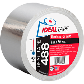 Ideal Tape 488 Aluminum Foil Tape UL Listed 3-in x 50 yds - main