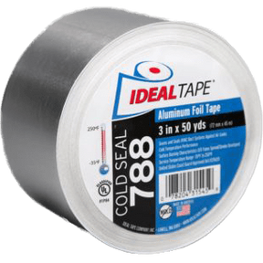 Ideal Tape Cold Seal 788 Aluminum Foil Tape UL Listed 3-in. x 50 yds - main