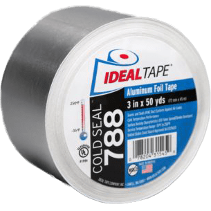 Ideal Tape Cold Seal 788 Aluminum Foil Tape UL Listed 3-in. x 50 yds - main