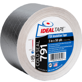 Ideal Tape Cold Seal 791 FSK Aluminum Foil Tape UL Listed 3-in. x 50 yds - main