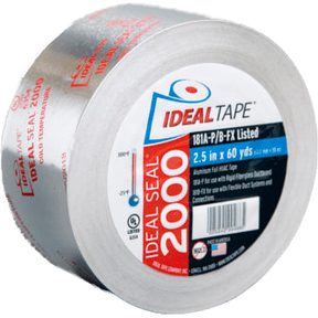 Ideal Tape Ideal Seal 2000 Aluminum Foil Tape UL 181A-P/B-FX Listed 2.5 in x 60 yds - main