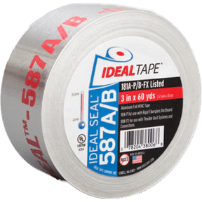 Ideal Tape Ideal Seal 587A/B UL 181A-P/B-FX Listed Foil Tape 2.5-in. x 60 yds - main