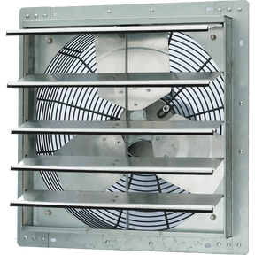 iLiving 18 inch Wall Mounted Shutter Exhaust Fan - Single Speed