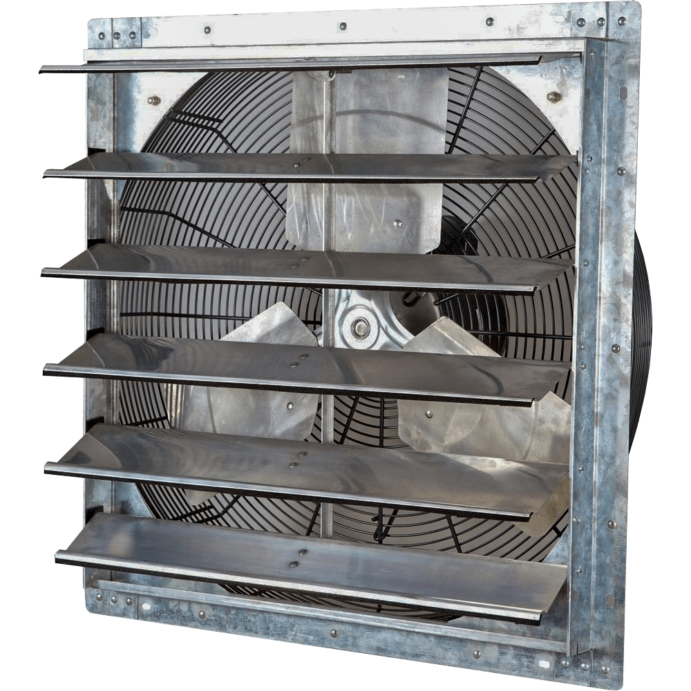 iLiving 24 inch Variable Speed Wall Mounted Shutter Exhaust Fan