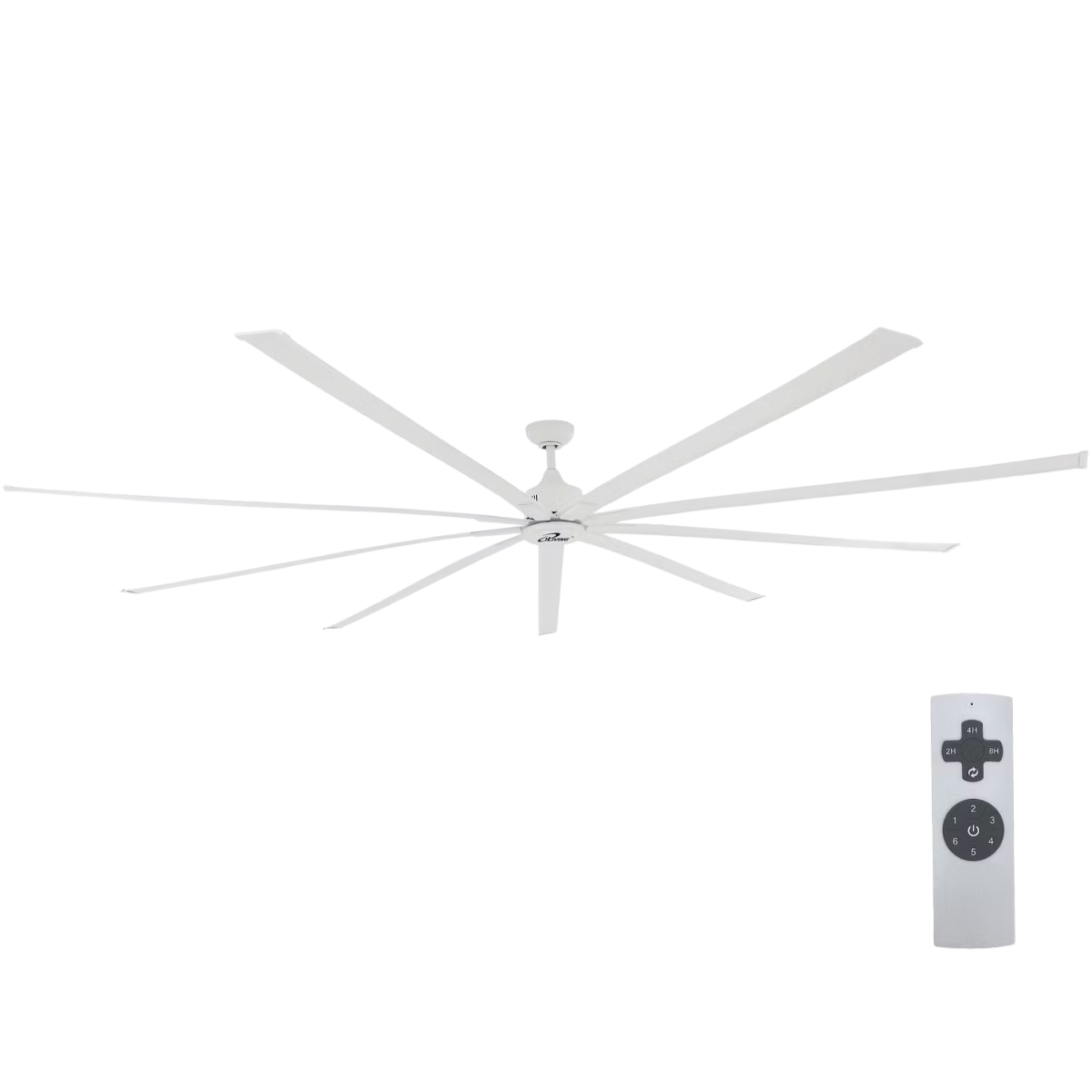 iLiving 9 Blade High Volume Low Speed HVLS BLDC Reversible Ceiling Fan 108-in