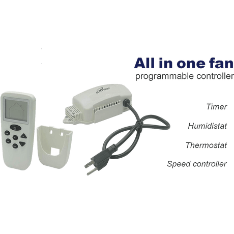 iLiving Exhaust Fan Smart Remote Control Kit w/ Programmable Thermostat