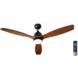iLiving ILG8CF60WD-LED 60In. 6 Speed 3 Blade Solid Wood Ceiling Fan with LED and Remote - Main