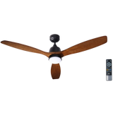 iLiving ILG8CF60WD-LED 60In. 6 Speed 3 Blade Solid Wood Ceiling Fan with LED and Remote - Main