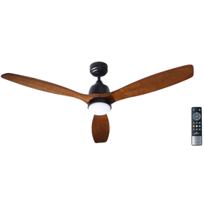 iLiving ILG8CF60WD-LED 60In. 6 Speed 3 Blade Solid Wood Ceiling Fan with LED and Remote - Main