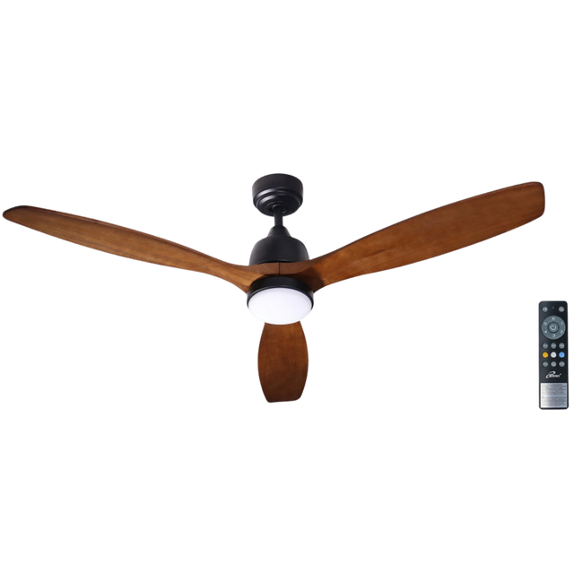 iLiving ILG8CF60WD-LED 60In. 6 Speed 3 Blade Solid Wood Ceiling Fan with LED and Remote - Main