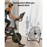 iLiving ILG8F20 20-In 3 Speed Heavy Duty Floor & Wall Mount Fan - Infographic 2