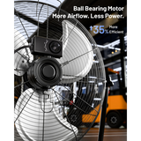 iLiving ILG8F20 20-In 3 Speed Heavy Duty Floor & Wall Mount Fan - Infographic 5