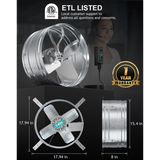 iLiving ILG8G14-22ST 14-In Variable Speed Gable Exhaust Fan - Infographic 5