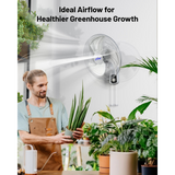 iLiving ILG8IN18X Glow 18-In 3 Speed Oscillating Wall Mount Fan - Infographic 6