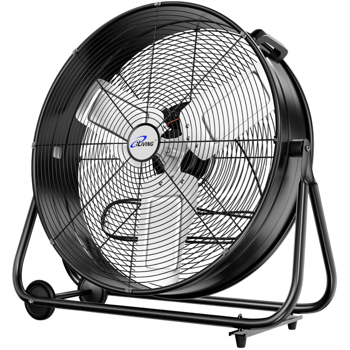 iLiving ILG8MF24-77 24-In 2 Speed 7700 CFM Portable High Velocity Industrial/Commercial Drum Fan - Main