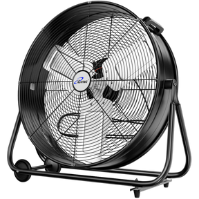 iLiving ILG8MF24-77 24-In 2 Speed 7700 CFM Portable High Velocity Industrial/Commercial Drum Fan - Main
