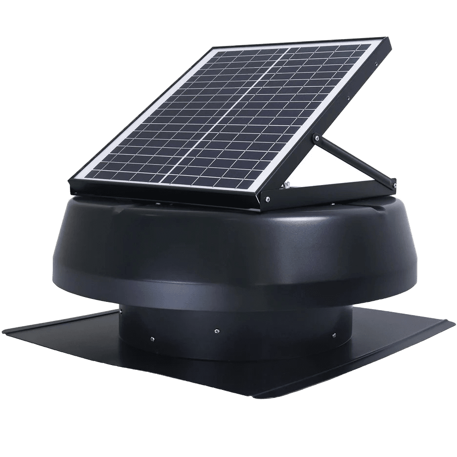 iLiving ILG8SF301A  HYBRID Smart Thermostat Solar Roof Attic Exhaust Fan - angle