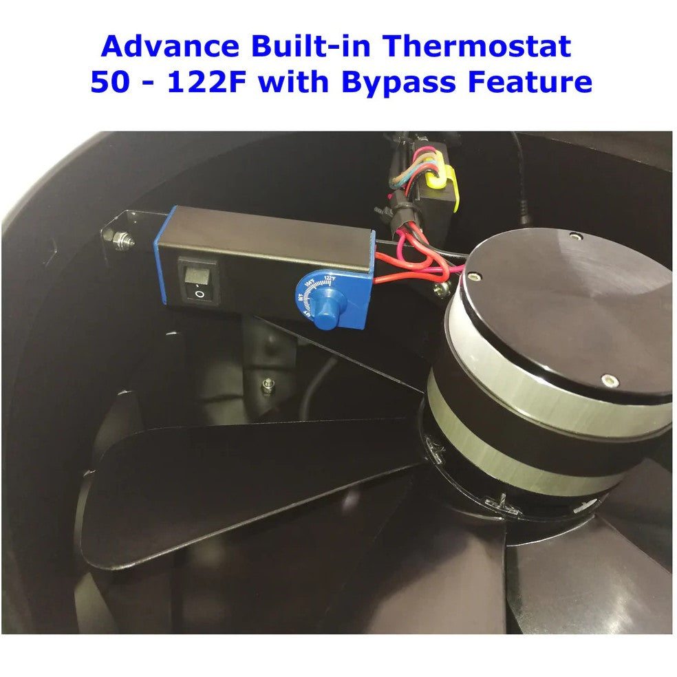 iLiving ILG8SF301A  HYBRID Smart Thermostat Solar Roof Attic Exhaust Fan - infographic 2