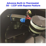 iLiving ILG8SF301A  HYBRID Smart Thermostat Solar Roof Attic Exhaust Fan - infographic 2