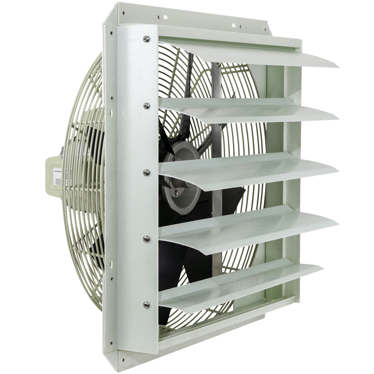 iLiving ILG8SFS-CR Corrosion Resistant Single Speed Shutter Exhaust Fan 18-in