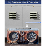 iLiving ILG8SFS-CR Corrosion Resistant Single Speed Shutter Exhaust Fan - Infographic 1