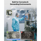 iLiving ILG8SFS-CR Corrosion Resistant Single Speed Shutter Exhaust Fan - Infographic 2