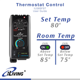 iLiving ILG8SFST Exhaust Fan Thermospeed Temperature and Speed Controller - Infographic 2