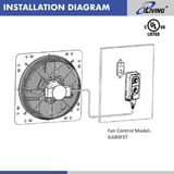 iLiving ILG8SFST Exhaust Fan Thermospeed Temperature and Speed Controller - Infographic 3