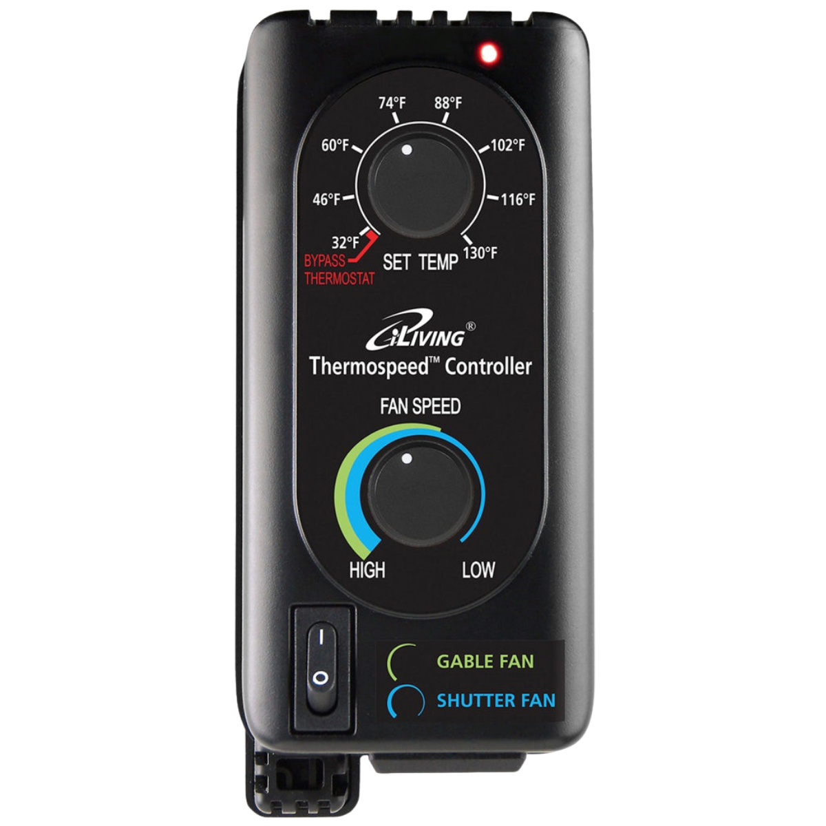 iLiving ILG8SFST Exhaust Fan Thermospeed Temperature and Speed Controller - Main