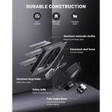 iLiving ILG8SFV-DC Variable Speed Shutter Exhaust Fan - Infographic 4