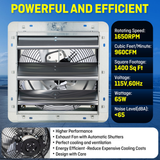 iLiving ILG8SFV-ST Shutter Exhaust Fan 12-in - Infographic