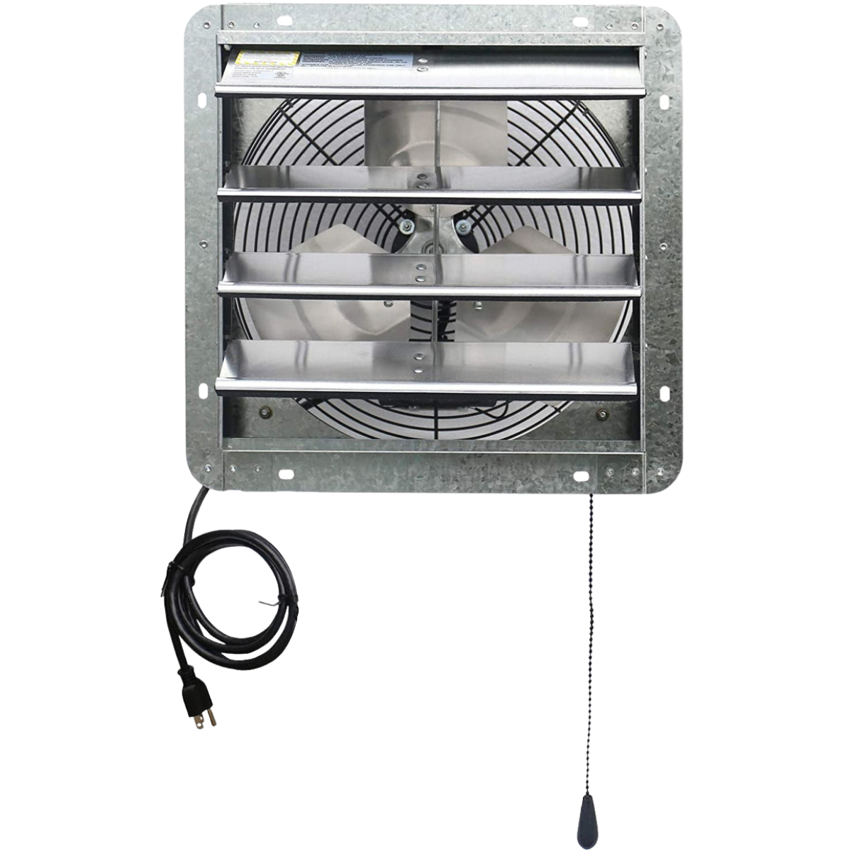 iLiving ILG8SFV-T with Speed Thermostat Control Shutter Exhaust Fan 14-in