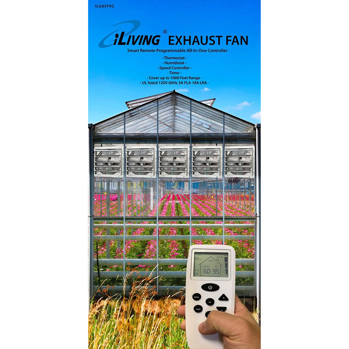 iLiving ILG8SFVC Shutter Exhaust Fan - Infographic 3