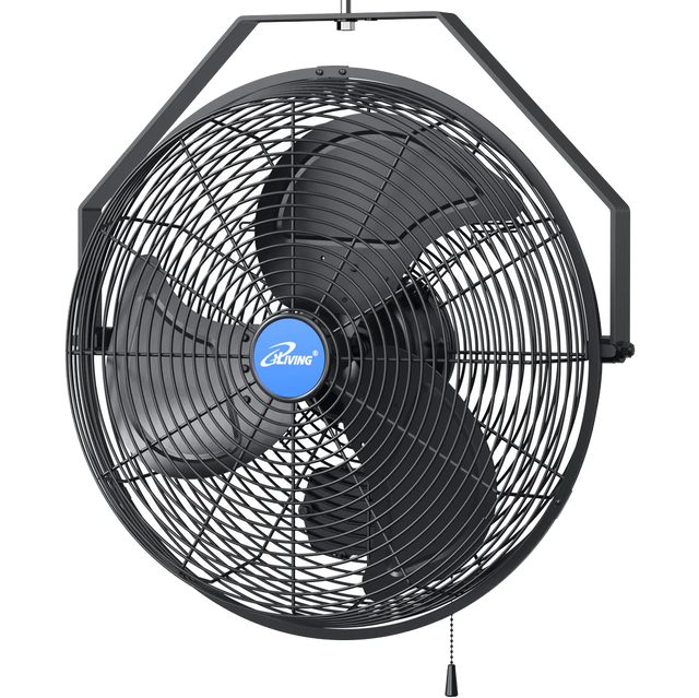 iLiving Wall Mounted Variable Speed Indoor/Outdoor Fan - 18-inch Fan - Main