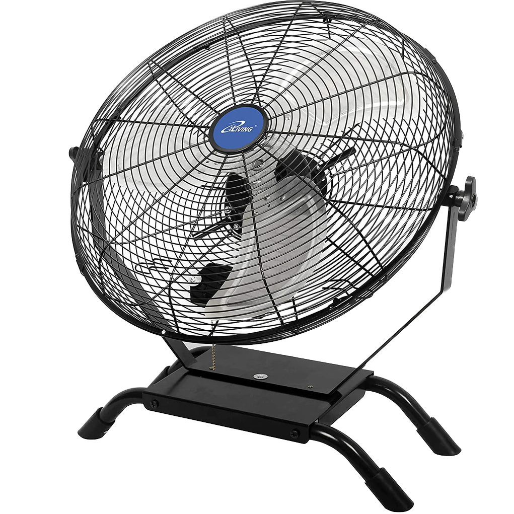 iLiving Wall Mounted Variable Speed Indoor/Outdoor Fan - 20-inch Fan - Tilted Head
