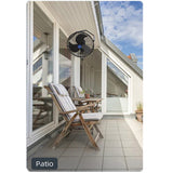 Iliving Wall Mounted Variable Speed Indoor Outdoor Fan Lifestyle 1