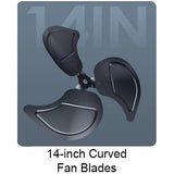 iLiving Wall Mounted Variable Speed Indoor/Outdoor Fan - Blades Graphic