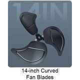 iLiving Wall Mounted Variable Speed Indoor/Outdoor Fan - Blades Graphic