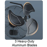 iLiving Wall Mounted Variable Speed Indoor/Outdoor Fan - Blades Graphic