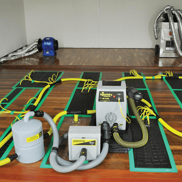 Injectidry HP-PLUS Floor Drying Package - in Family Room