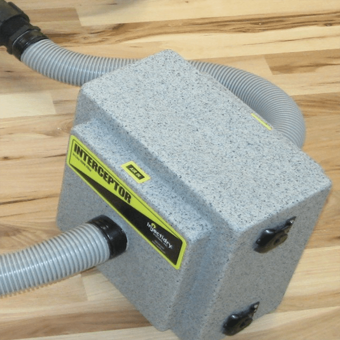 Injectidry Interceptor In-Line HEPA Filter System